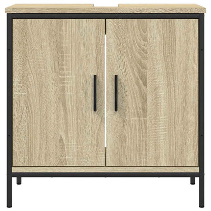 Waschbeckenunterschrank Sonoma-Eiche 60x30x60 cm Holzwerkstoff