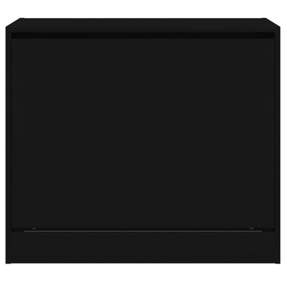 Schuhschrank Schwarz 80x42x69 cm Holzwerkstoff