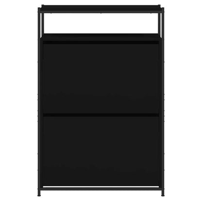 Schuhschrank Schwarz 75x34x112 cm Holzwerkstoff