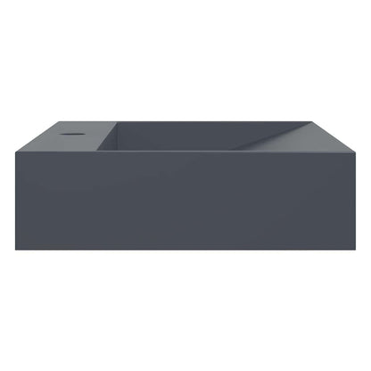 Waschbecken 60x38x11 cm Mineralguss/Marmorguss Anthrazit