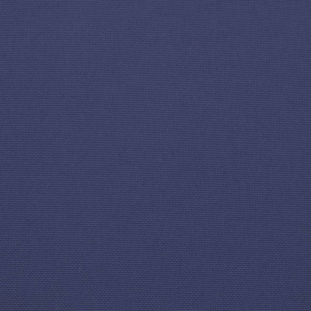 Niedriglehner-Auflagen 6 Stk. Marineblau Stoff