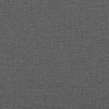 Chesterfield-Sofa 2-Sitzer Dunkelgrau Stoff