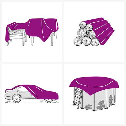 Abdeckplane Grün 5x5 m 650 g/m²