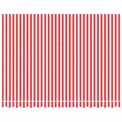 Markisenbespannung Rot und Weiß Gestreift 3,5x2,5 m