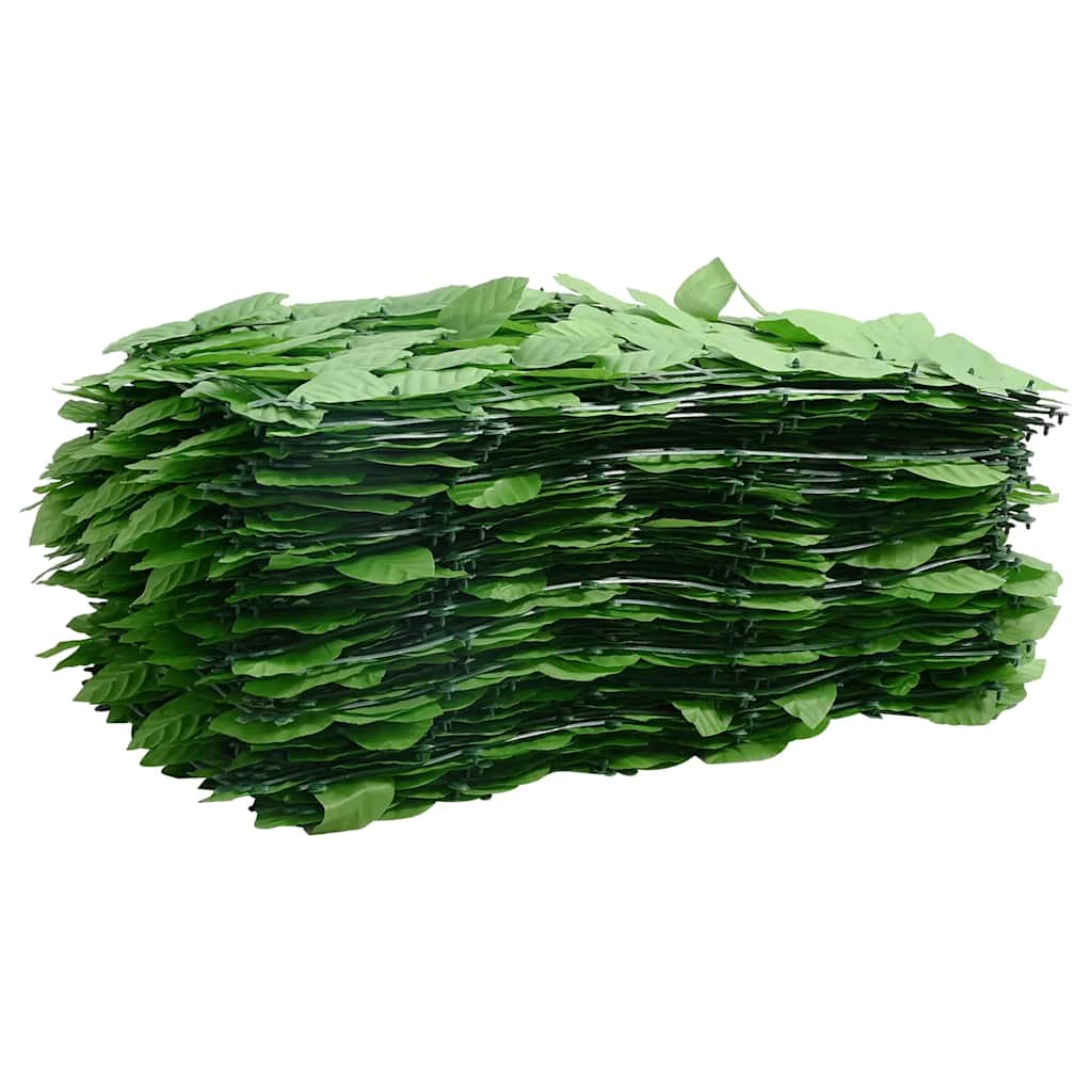 Balkon-Sichtschutz mit Grünen Blättern 200x75 cm