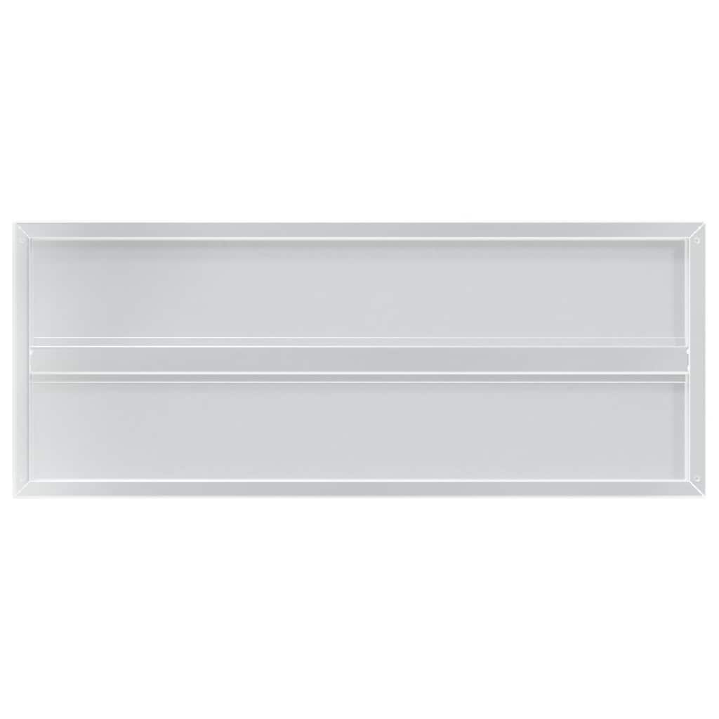 Wandregale 2 Stk. 100x40x3 cm Silbern Edelstahl