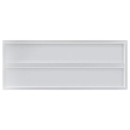 Wandregale 2 Stk. 100x40x3 cm Silbern Edelstahl