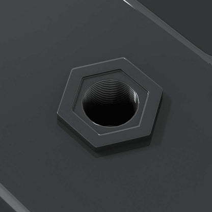 Wandregale 2 Stk. 100x30x3 cm Schwarz Edelstahl