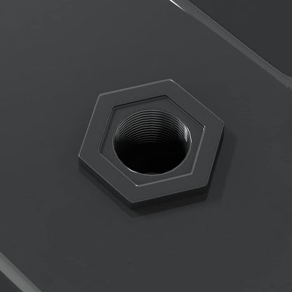 Wandregale 2 Stk. 75x40x3 cm Schwarz Edelstahl