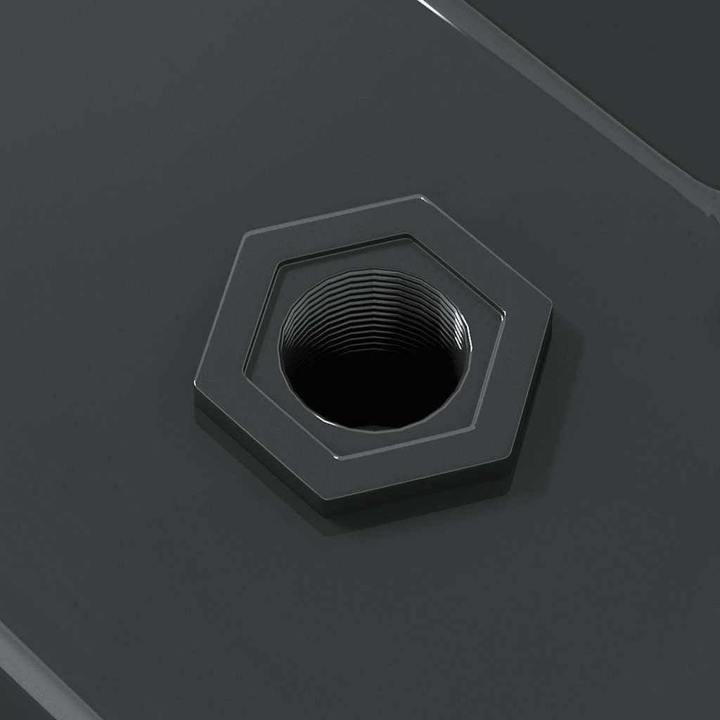 Wandregale 2 Stk. 75x30x3 cm Schwarz Edelstahl