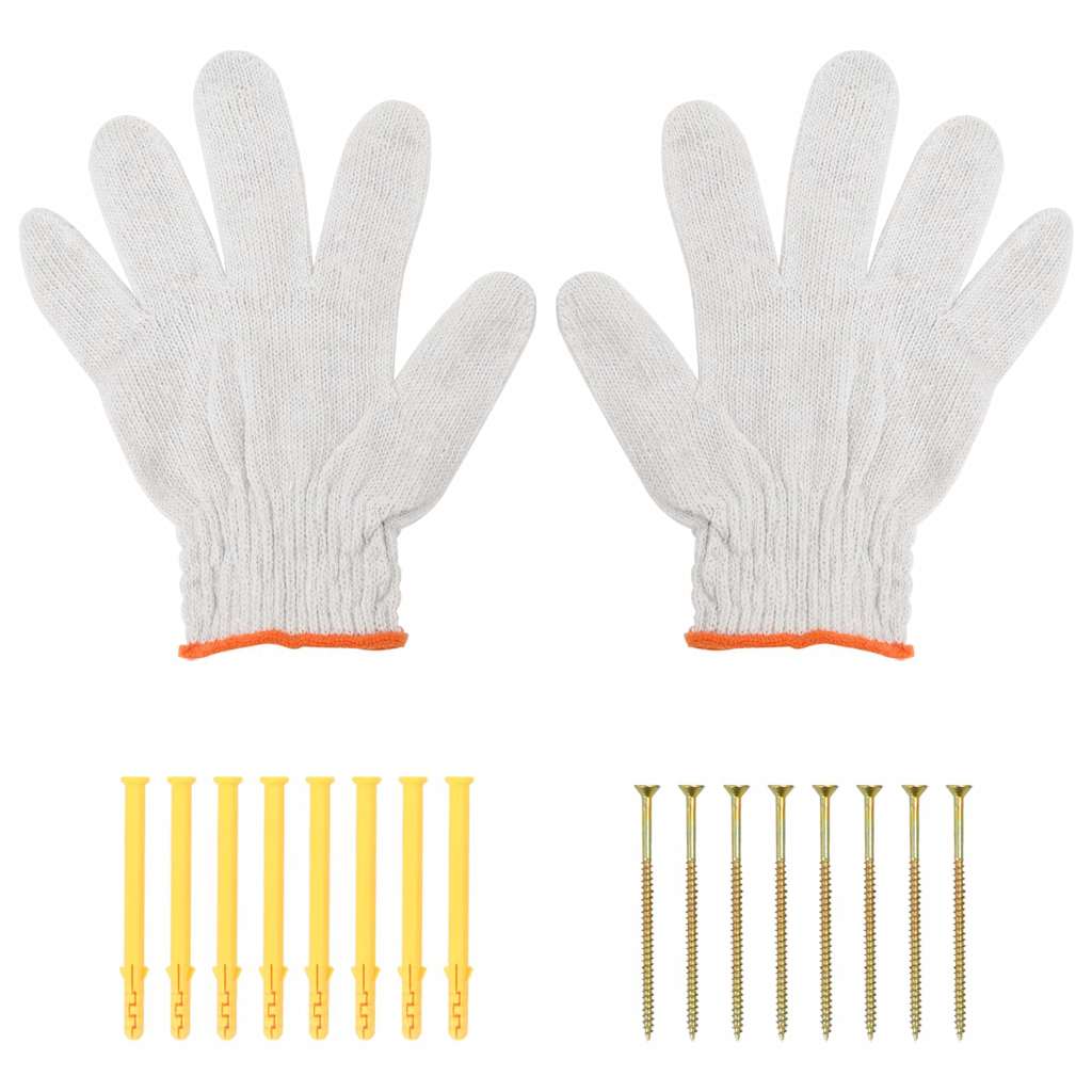 Regalträger 4 Stk. 15x2,5x11,5 cm Schwarz Edelstahl