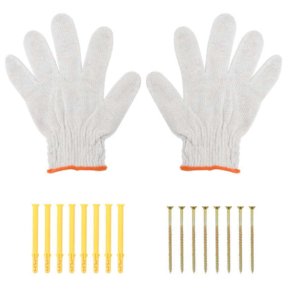 Regalträger 4 Stk. 40x2,5x25 cm Schwarz Edelstahl