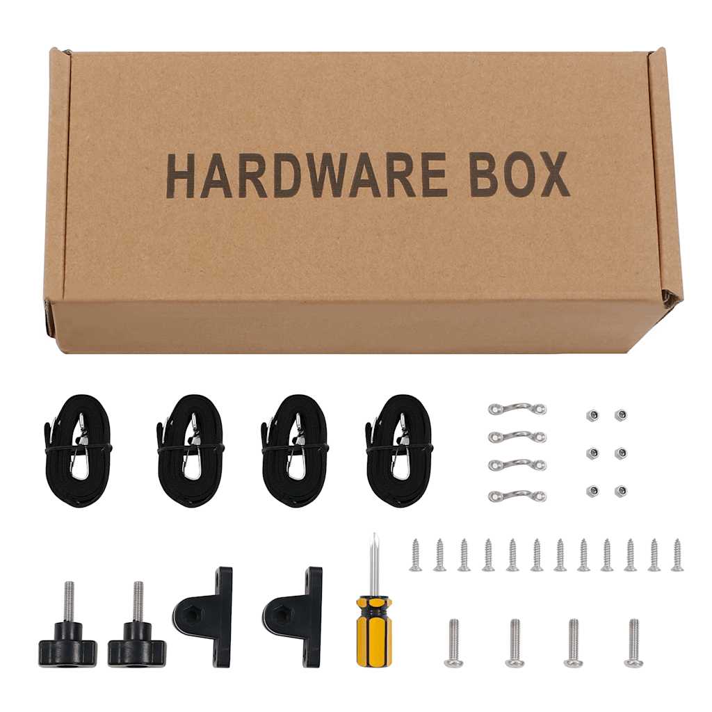 2-Bow Bimini Top Grau 150x120x110 cm