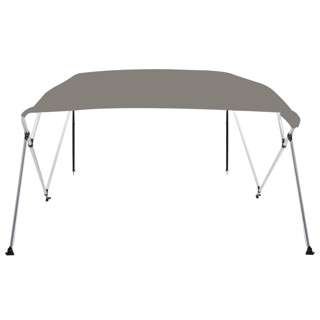 4-Bow Bimini-Top Grau 243x196x137 cm