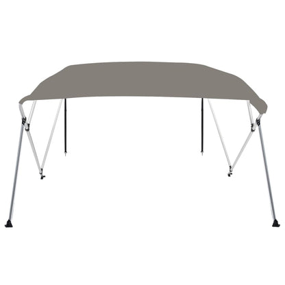 4-Bow Bimini-Top Grau 243x196x137 cm