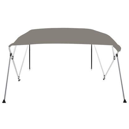 4-Bow Bimini-Top Grau 243x210x137 cm