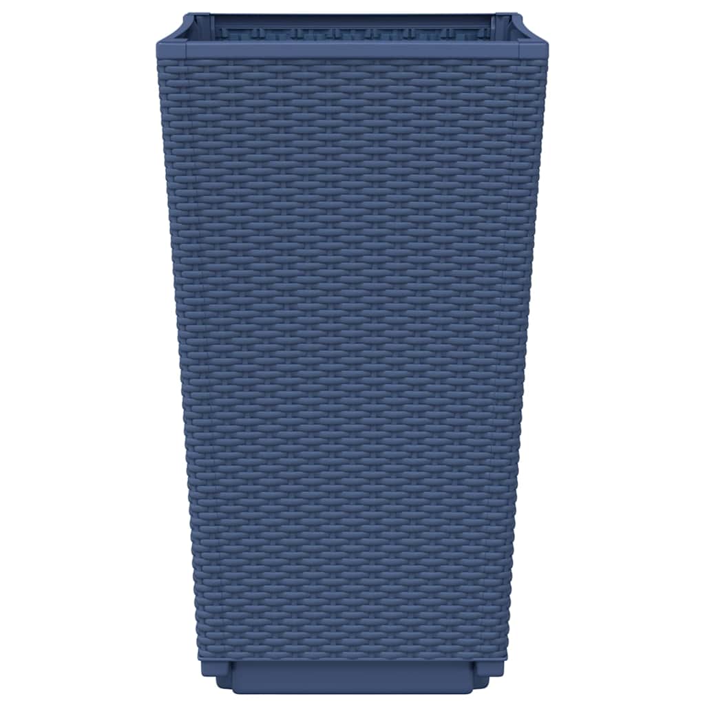 Pflanzkübel 2 Stk. Blaugrau 32,5x32,5x57 cm PP
