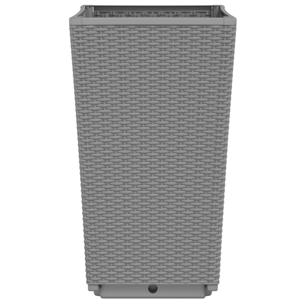 Pflanzkübel 4 Stk. Hellgrau 32,5x32,5x57 cm PP