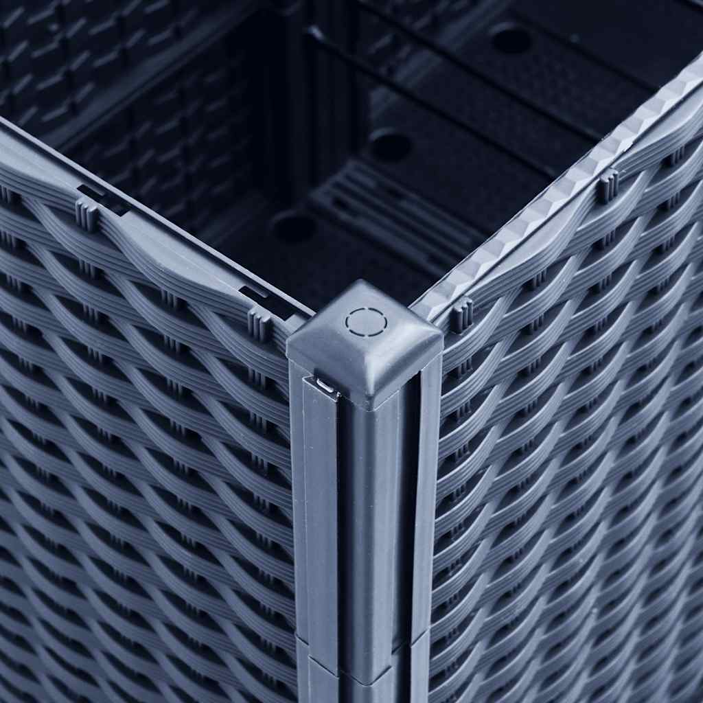 Pflanzkübel Blaugrau 160x40x53 cm PP