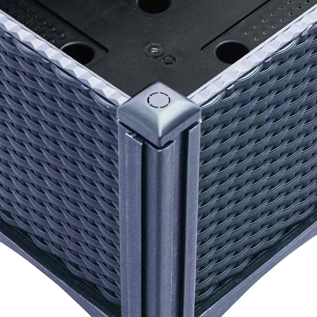 Pflanzkübel mit Rankgitter Blaugrau 160x120x142 cm PP