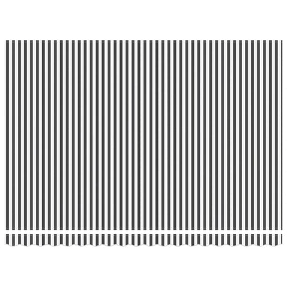 Markise Einziehbar Anthrazit und Weiß 4,5x3 m Stoff & Aluminium