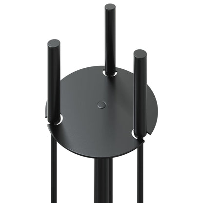 4-teiliges Kaminbesteck-Set 22 x 59 cm Stahl
