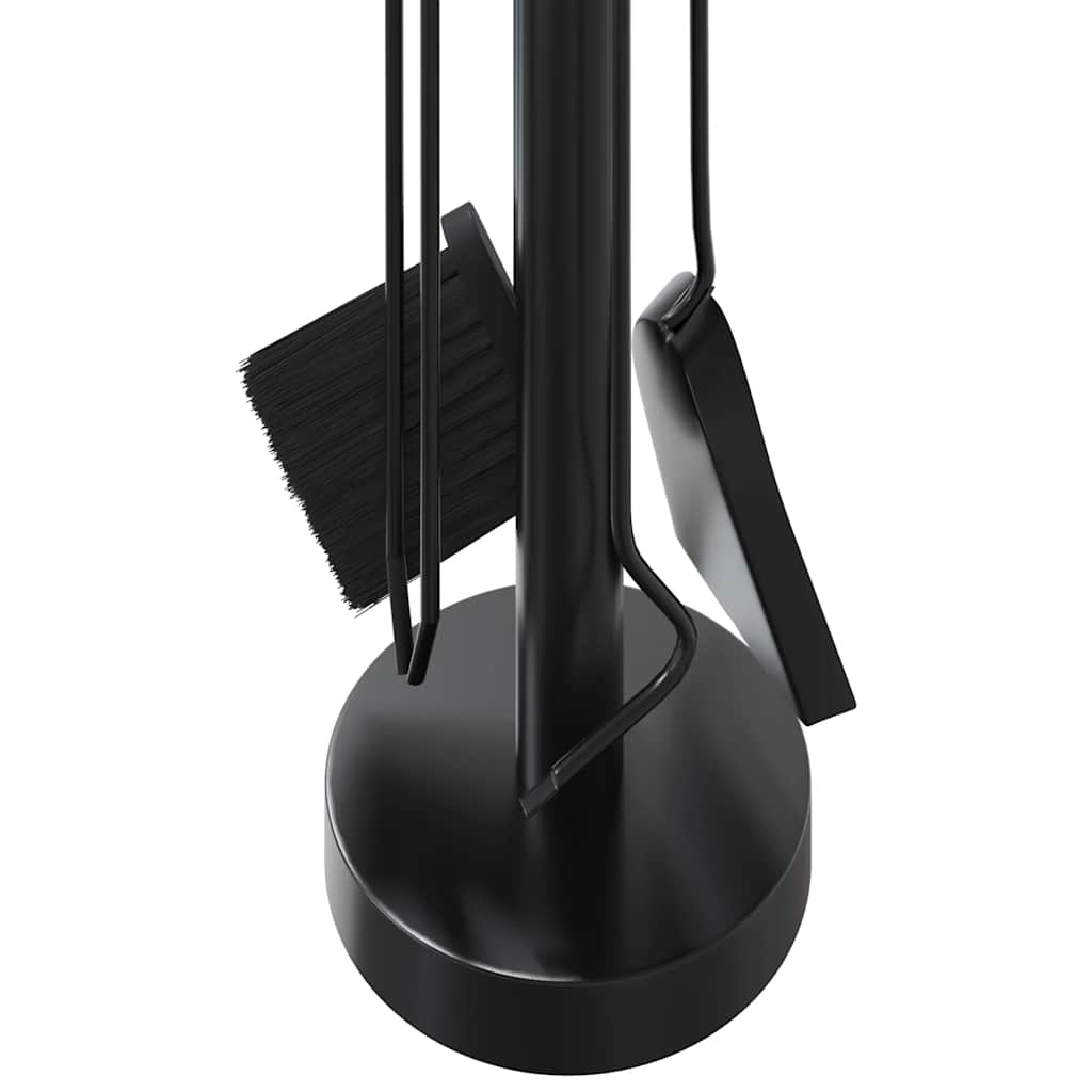 5-teiliges Kaminbesteck-Set 18x56 cm Stahl
