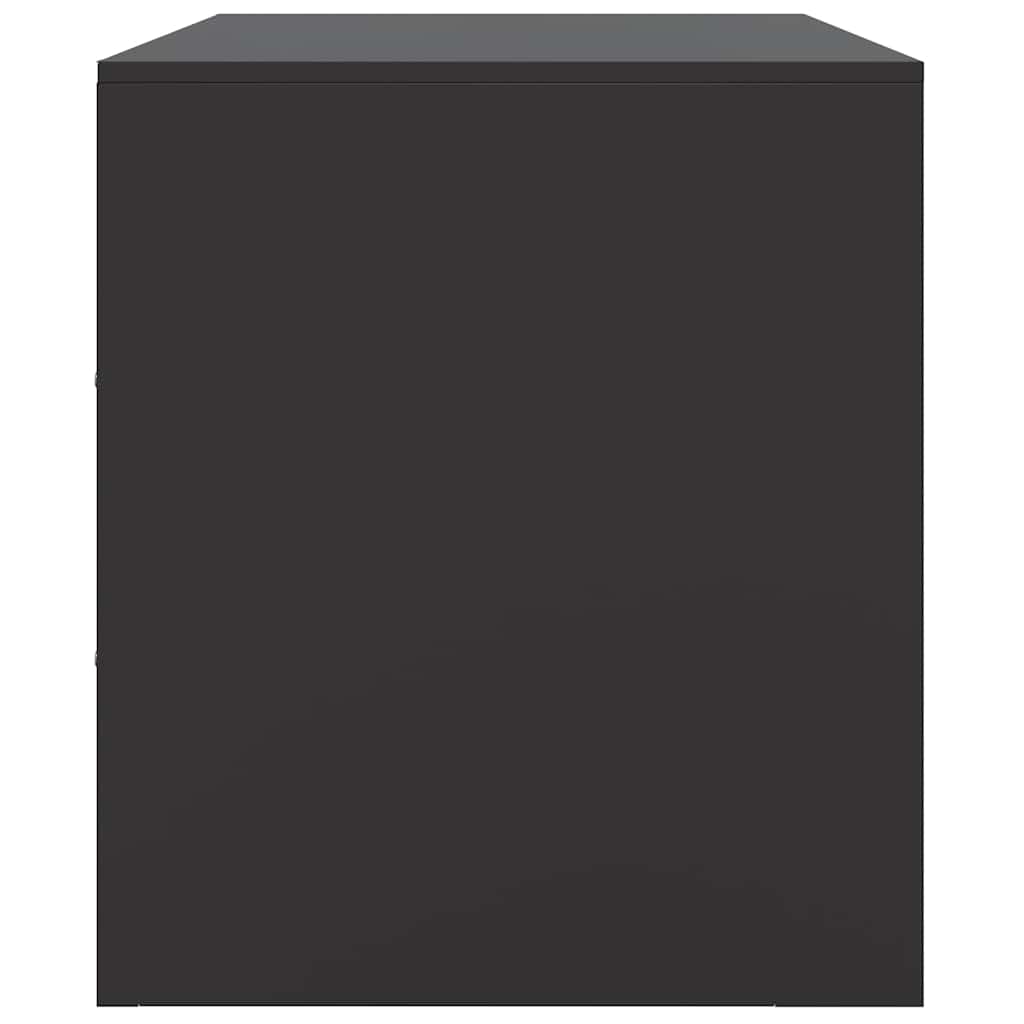 TV-Schränke 2 Stk. Schwarz 67x39x44 cm Stahl