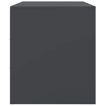 TV-Schränke 2 Stk. Anthrazit 67x39x44 cm Stahl