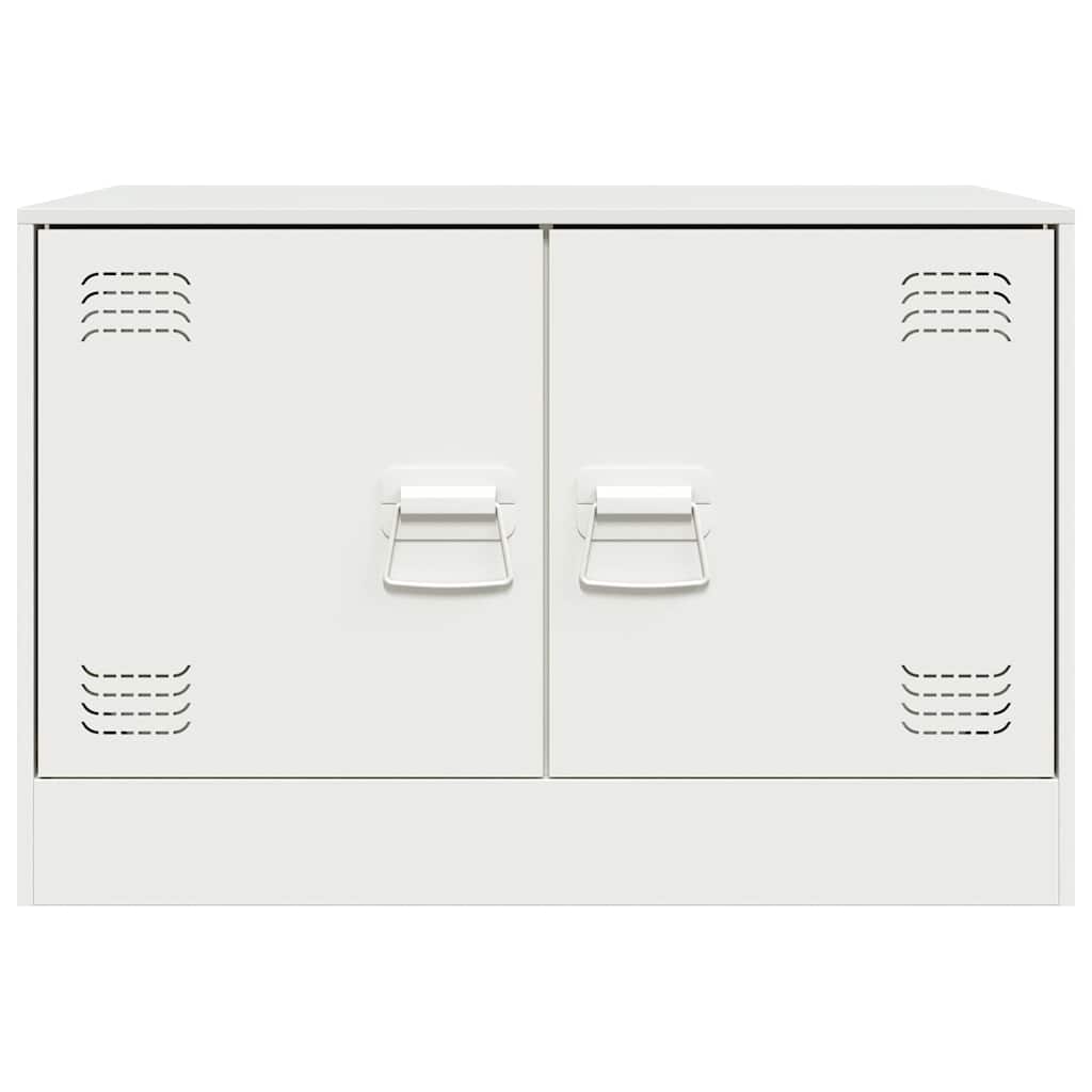TV-Schrank Weiß 67x39x44 cm Stahl