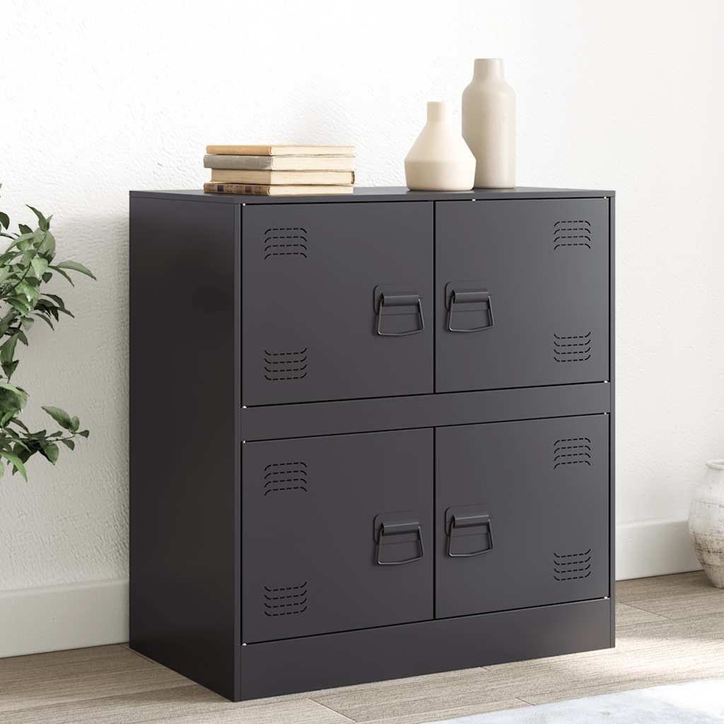 Sideboard Schwarz 67x39x73 cm Stahl