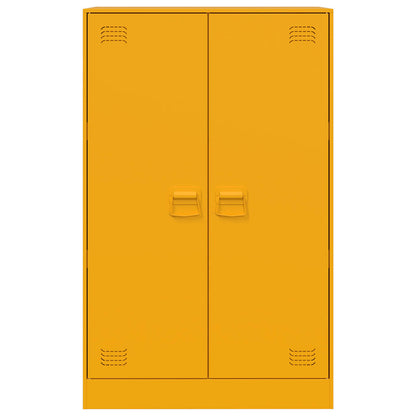 Sideboard Senfgelb 67x39x107 cm Stahl