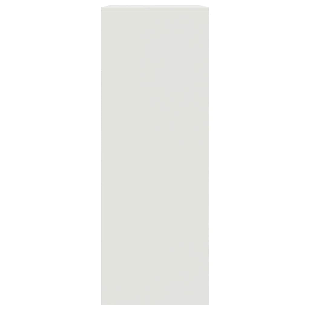 Sideboard Weiß 67x39x107 cm Stahl