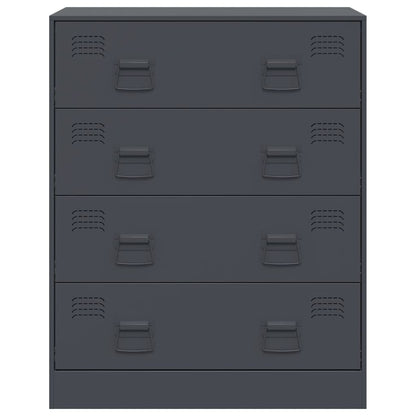 Sideboard Anthrazit 67x39x83 cm Stahl