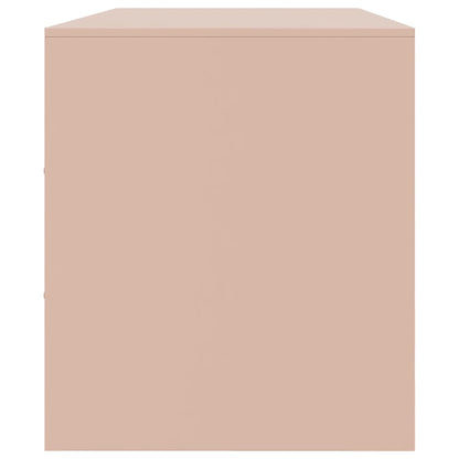 TV-Schrank Rosa 99x39x44 cm Stahl