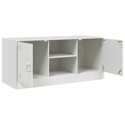 TV-Schrank Weiß 99x39x44 cm Stahl