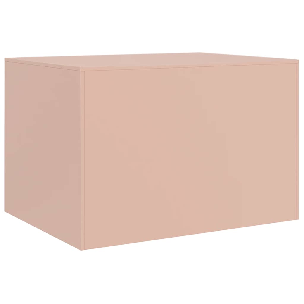 Couchtisch Rosa 67x50x44 cm Stahl