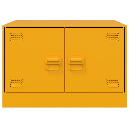 Couchtisch Senfgelb 67x50x44 cm Stahl