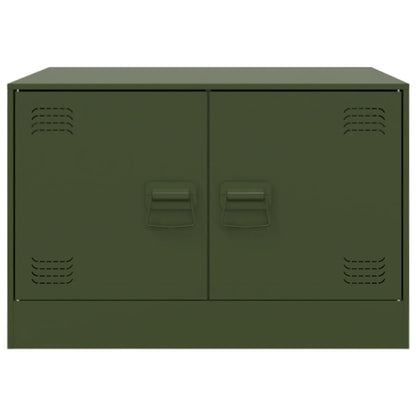 Couchtisch Olivgrün 67x50x44 cm Stahl