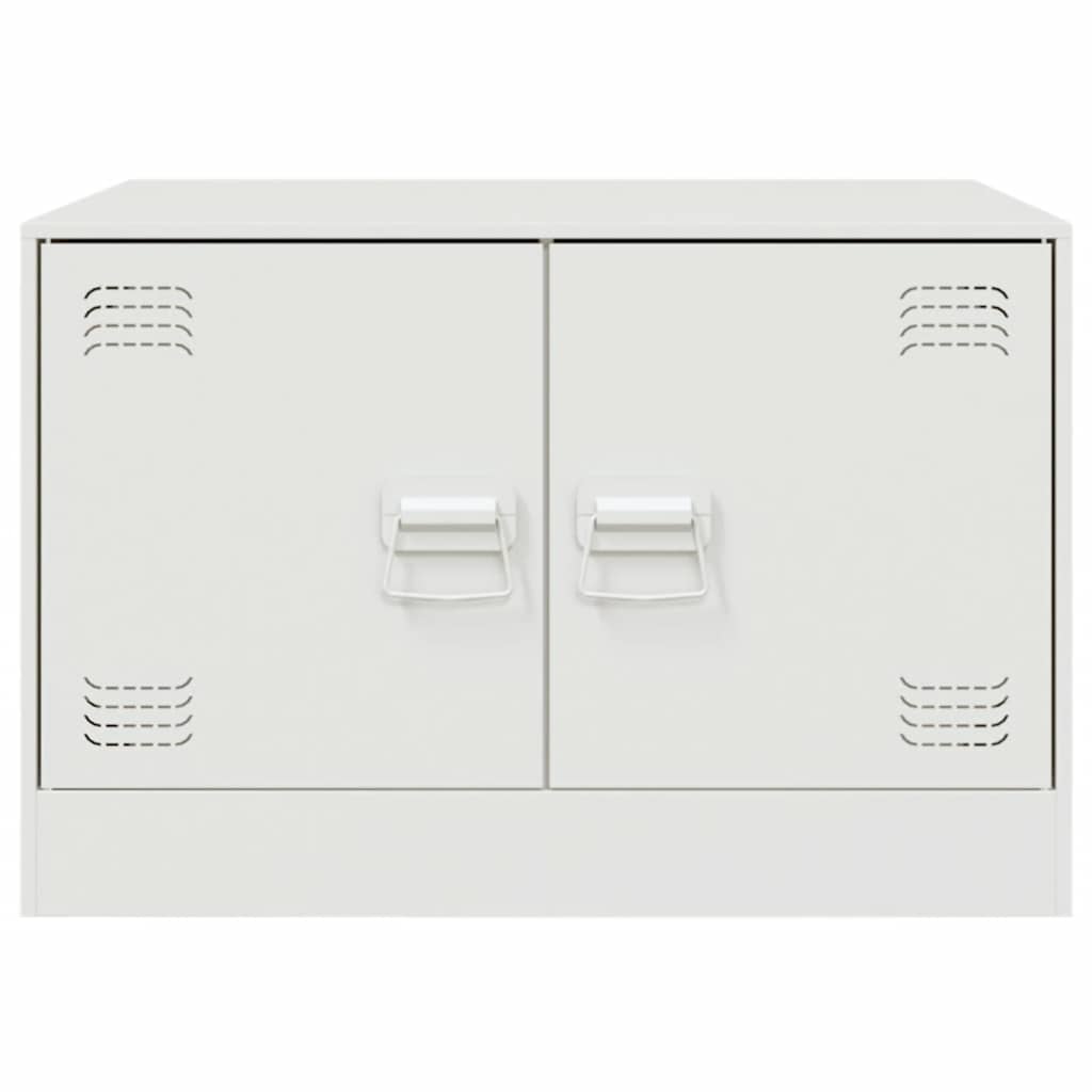 Couchtisch Weiß 67x50x44 cm Stahl