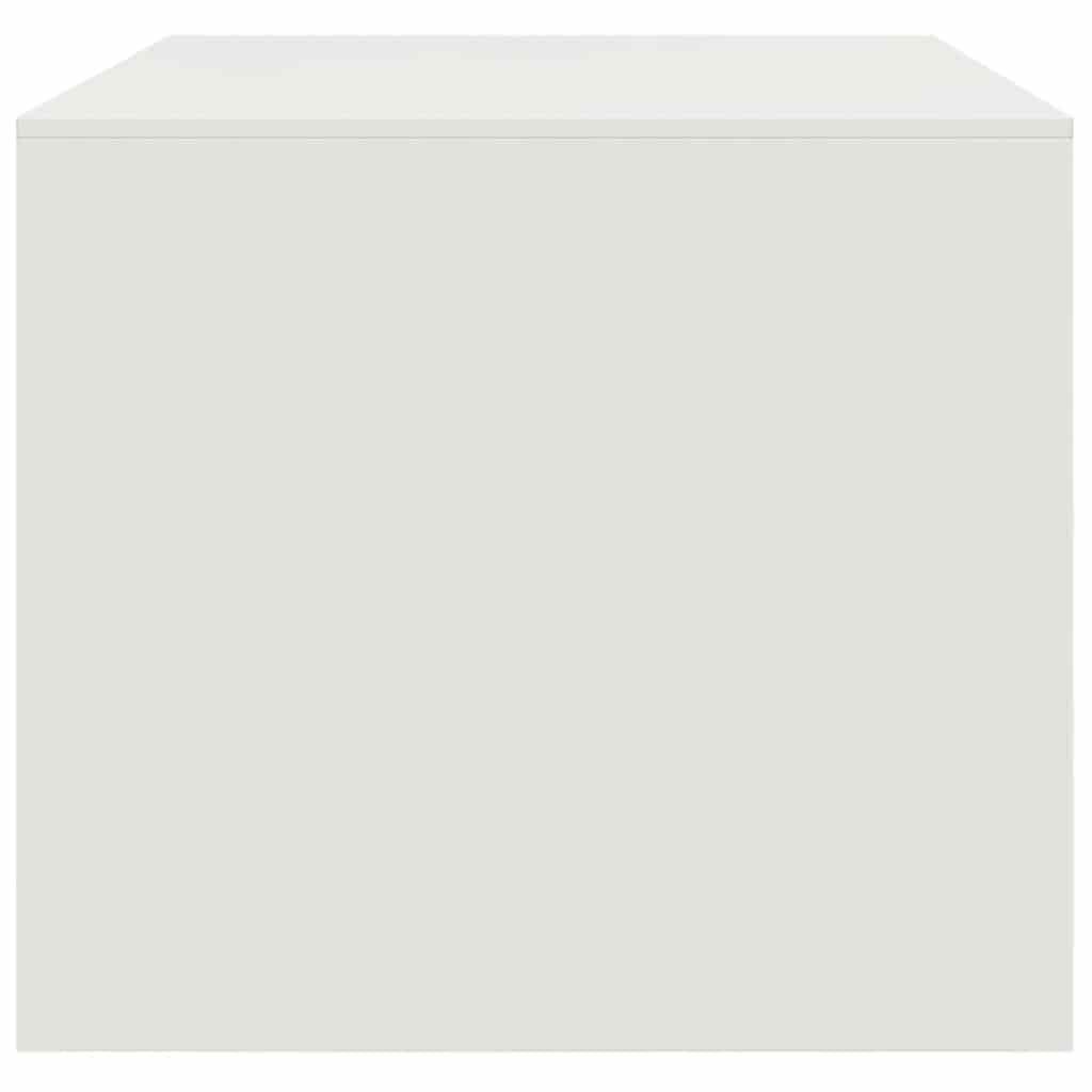 Couchtisch Weiß 67x50x44 cm Stahl