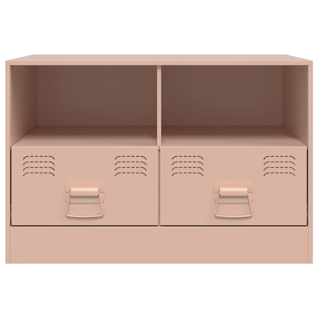 TV-Schrank Rosa 67x39x44 cm Stahl