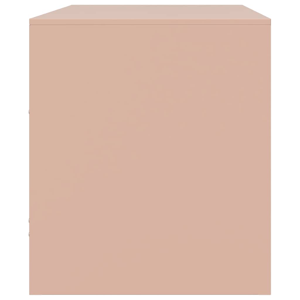 TV-Schränke 2 Stk. Rosa 67x39x44 cm Stahl