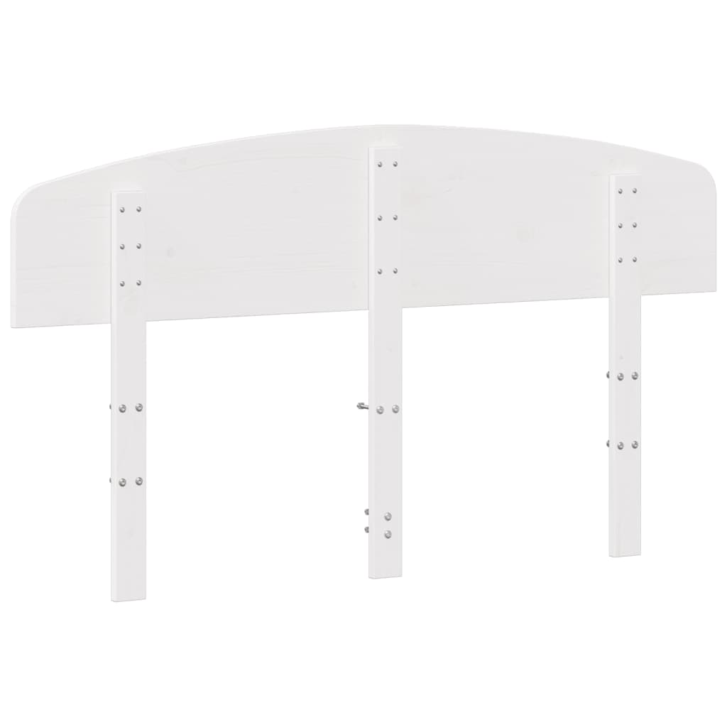 Kopfteil Weiß 150 cm Massivholz Kiefer