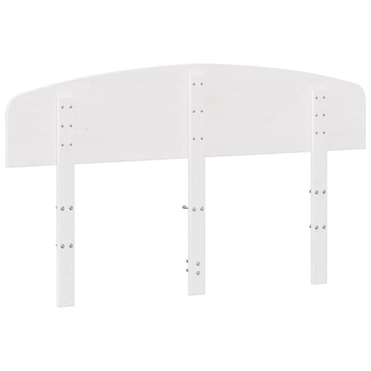 Kopfteil Weiß 150 cm Massivholz Kiefer
