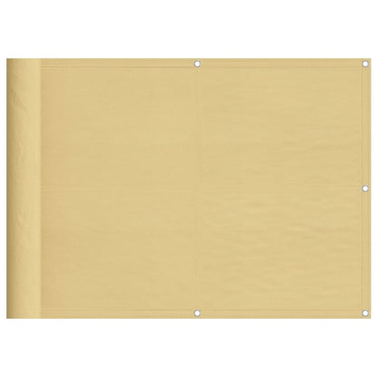 Balkonsichtschutz Sandfarben 75x1000 cm 100 % Polyester-Oxford
