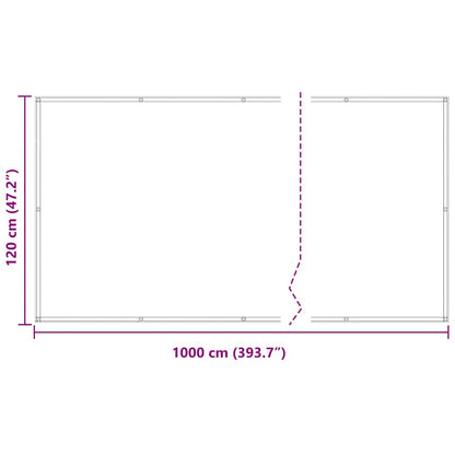 Balkon-Sichtschutz Anthrazit 120x1000 cm 100 % Polyester-Oxford