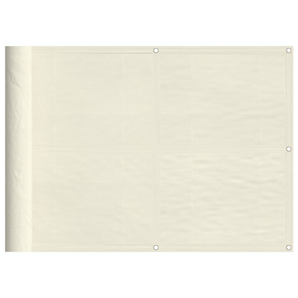 Balkon-Sichtschutz Creme 75x700 cm 100 % Polyester-Oxford