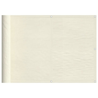 Balkon-Sichtschutz Creme 75x1000 cm 100 % Polyester-Oxford