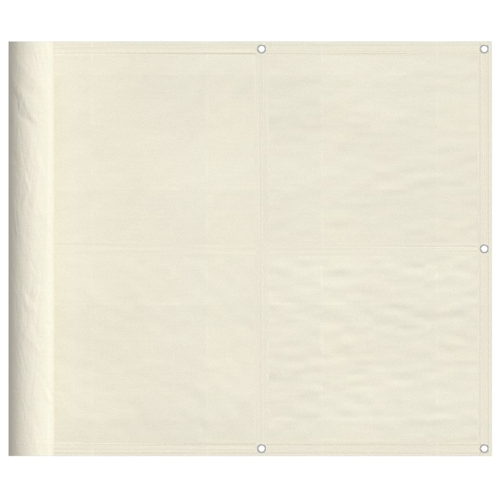 Balkon-Sichtschutz Creme 90x700 cm 100 % Polyester-Oxford